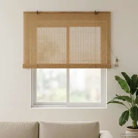 vidaXL Bambusrollo 130 x 160 cm Braun