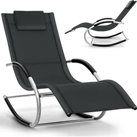 tillvex Relaxliege 150 x 78 x 89 cm Grau