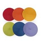 Excelsa Set mit 6 Platzdeckchen, Polypropylen, Mehrfarbig, Diametro 36 cm, 6
