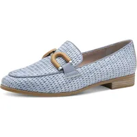 Marco Tozzi Damen Slipper mit Blockabsatz Elegant, Blau (Polar),