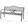 Relaxdays Gartenbank 90 x 150 x 57,5 cm Anthrazit