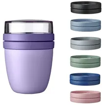 Mepal | Lunchpot Vario Ellipse | gestalte deinen Lunchpot | Praktischer Müslibecher | kompatibel mit Tiefkühler, Mikrowelle & Spülmas