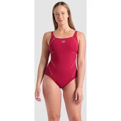 Badeanzug Damen Bodylift Jewel - Red Onion-white - 48