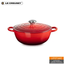 Le Creuset Signature La Marmite Bräter 24 cm kirschrot