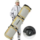 XCMAN Roller Snowboardtasche mit Rollen, verstellbare Länge Snowboard-Tasche Für -Skitrage-Rucksack Flugreisen geeignet