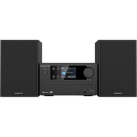 Kenwood M-725DAB-B Micro HiFi-System mit DAB+, CD, USB, Bluetooth und TFT-Display, Midnight Black