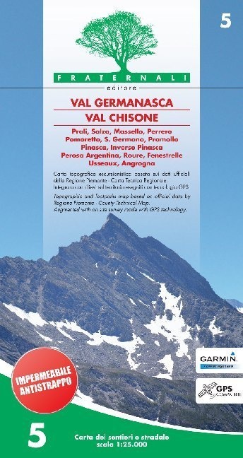 Val Germanasca - Val Chisone  Karte (im Sinne von Landkarte)