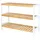 tavora Bambusregal 70 x 26 x 55 cm Natur/Weiß
