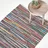 Homescapes Chindi-teppich mit bunten Streifen aus Baumwolle, 70 x 120 cm,
