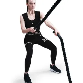 Nike Pro Mid-Waist 7/8-Leggings Damen 010 - black/white XS