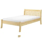 Erst-Holz Komfortables Einzelbett Seniorenbett 120x200 Gästebett Kiefer massiv V-60.61-12 Federholzrahmen und Matratze inkl.