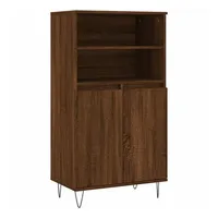 VidaXL Highboard Braun Eichen-Optik 60x36x110 cm Holzwerkstoff Vidaxl