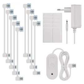 EMOS Smart Hexagon Wandleuchte (10 Stk) 1,5m Kabel Weiß