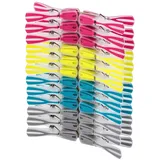 Wenko Wäscheklammern-Set 24-teilig ARROW, Mehrfarbig