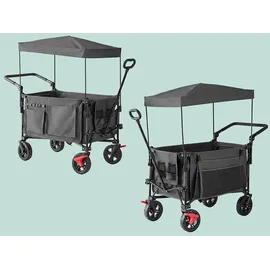 Relaxdays Bollerwagen faltbar grau