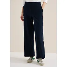 Cecil Stoffhose CECIL, Damen, Gr. M, Länge 30, blau (universal blau), Stoff, 66% Modal, 34% Polyester, unifarben, weit normal, Hosen Stoffhose, mit Wide Legs