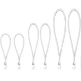 Bradas Set Spanngummi mit PVC Haken 2x18/25/40 cm Weiss