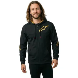 Alpinestars Sessions V3 Reißverschlusspullover Herren Schwarz/Gold M