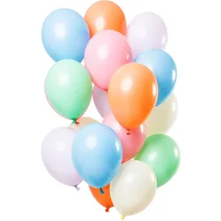15 Latexballons bunt pastellfarben 30cm