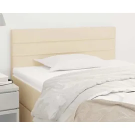 vidaXL Kopfteil Creme 100x5x78/88 cm Stoff