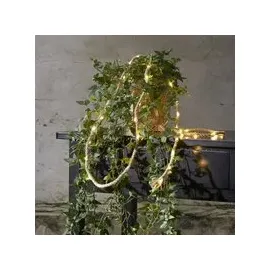 Star Trading LED-Lichterkette Juteseil 2 m warmweiß