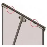 Franken Ersatzteil Flipchart Blockhalter-Zapfen 2 St.