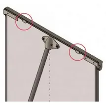 Franken Ersatzteil Flipchart Blockhalter-Zapfen 2 St.