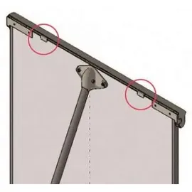 Franken Ersatzteil Flipchart Blockhalter-Zapfen 2 St.