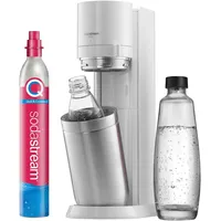 Sodastream Wassersprudler Duo Mit Co2-Zylinder, 1X 1L Glasflasche Und 1X 1L Spül