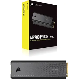 Corsair MP700 PRO SE mit Luftkühler 2 TB, M.2 2280 – Aktive Kühlung – Hochdichter 3D TLC NAND – PCIe 5.0 x4 NVMe 2.0 SSD - 2TB
