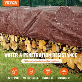 Vevor Abdeckplane Braun 609,6x1219,2 cm