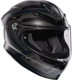 AGV K6 S Enhance Integralhelm - Matt Grau/Schwarz/Neon-Gelb / XXL