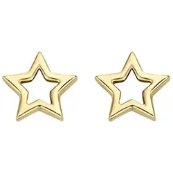 Blush 7248YGO Damen-Ohrstecker Gold 585 Ohrringe Offene Sterne