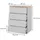 Vicco Betti 80 x 102 cm Weiß/Sonoma