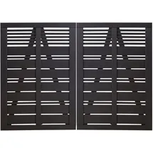 Plus Doppeltor Silence 200 x 140 cm RAL 9005 Schwarz