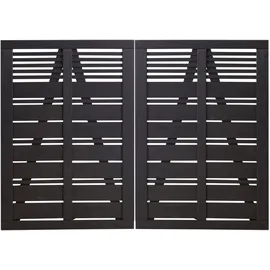 Plus Doppeltor Silence 200 x 140 cm RAL 9005 Schwarz