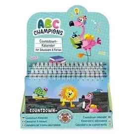 Trendhaus ABC-5 Countdown-Tischkalender mehrfarbig