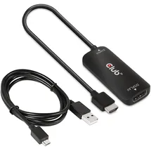 Club 3D HDMI + Micro USB auf DisplayPort 4K120Hz oder 8K30Hz St/B Adapter