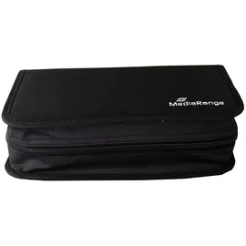 MediaRange CD/DVD Storage Media Case 96pcs, Nylon, Black, BOX55 (96pcs, Nylon, Black)