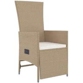 vidaXL Garten-Essgruppe 11-tlg. Beige