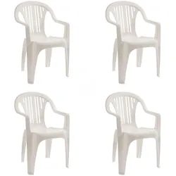 Resol GARBAR PORT Sessel Outdoor Set 4 Weiß