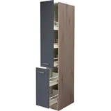 Flex-Well Apothekerschrank Tiago 30 x 57 x 200 cm Basaltgrau