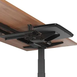 Maclean Brackets Tastaturablage Untertisch Höhenverstellbar Schwarz