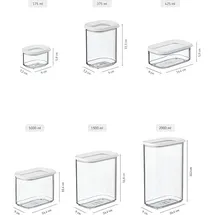 Mepal Modula Vorratsdose Set schwarz 4 x 0,425 l