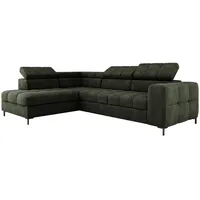 XXL Ecksofa Couch mit Schlaffunktion, Schlafsessel mit Bettfunktion L Form, Big Sofa, Schlafsofa mit Bettkasten, Ecksofa mit Schlaffunktion 280 cm breit, Sofa mit Schlaffunktion (Links, Vogue 11)