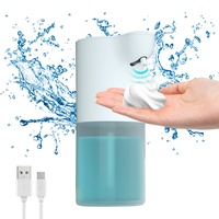 Seifenspender Automatisch 360ML Elektrischer Soap Dispenser No Touch Schaumseifenspender Sensor ABS Kunststoff Seifenschaumspender mit USB Wiederaufladbar, IPX4 Wasserdich (Weiss)