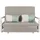 Mendler Schlafsofa HWC-M83, Schlafcouch Couch Sofa, Schlaffunktion Bettkasten Liegefläche, 130x185cm ~ Stoff/Textil hellgrau