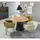 P & B Esstisch 120 x 75 x 120 cm schwarz