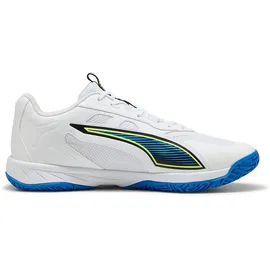 Puma Accelerate Pro 4 Game On Hallenschuh, Unisex, weiß-leuchtendes Rot-Ultrablau, 47