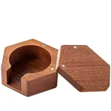 Kaffeefilter-Aufbewahrung, 58 mm, verstellbarer Espresso-Papierfilterhalter, Holz-Espresso-Aufbewahrung, geeignet für rustikale Bauernhaus-Kaffeefilter, Papierzubehör für Bäckerei, Esszimmer